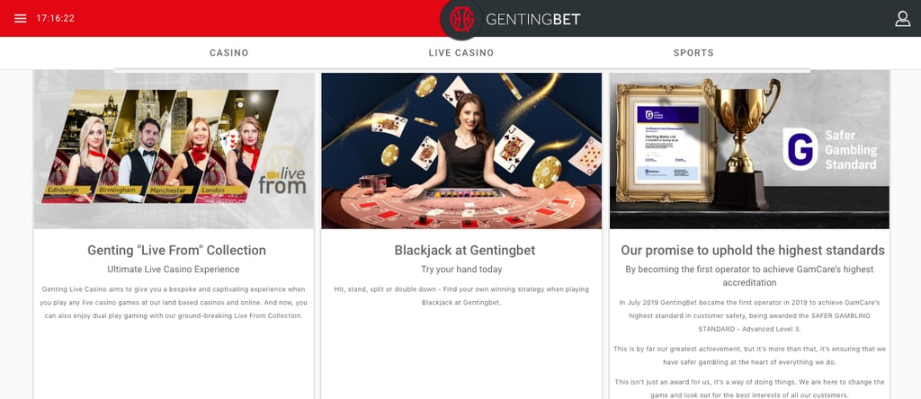 GentingBet Casino Review | Up To £100 Bonus | OnlineCasinoChase.com